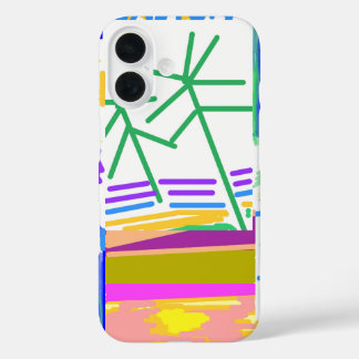 Destination Vacation Festive Abstract  iPhone 16 Case