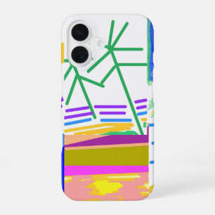 Destination Vacation Festive Abstract iPhone 16 Case