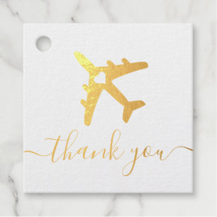 Destination Wedding Aeroplane Travel Thank You Favour Tags