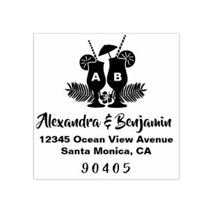 Destination Wedding, Beach Wedding, Summer Wedding Rubber Stamp
