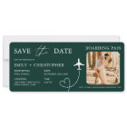 Destination Wedding Boarding Pass Plane Ticket