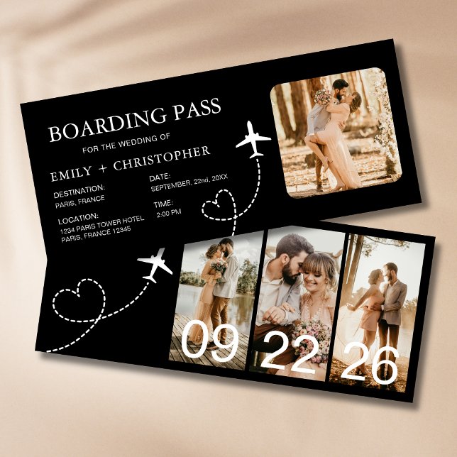Destination Wedding Boarding Pass Plane Ticket (Creator Uploaded)