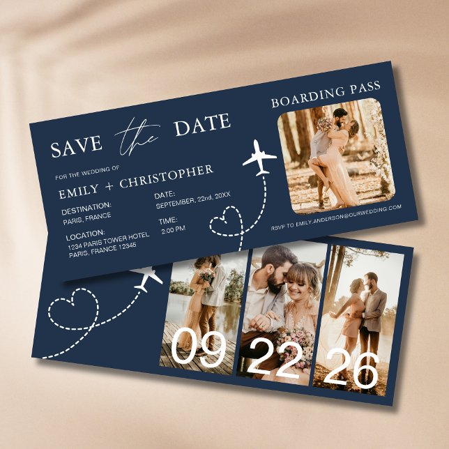 Destination Wedding Boarding Pass Plane Ticket (Creator Uploaded)