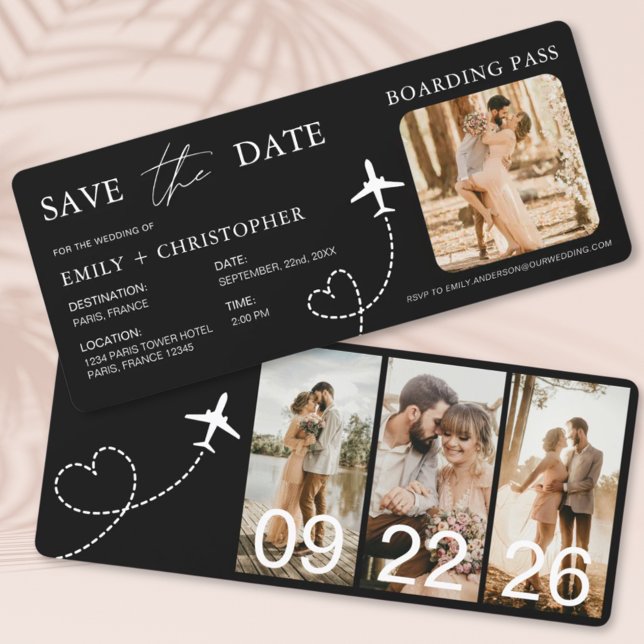 Destination Wedding Boarding Pass Plane Ticket (Creator Uploaded)