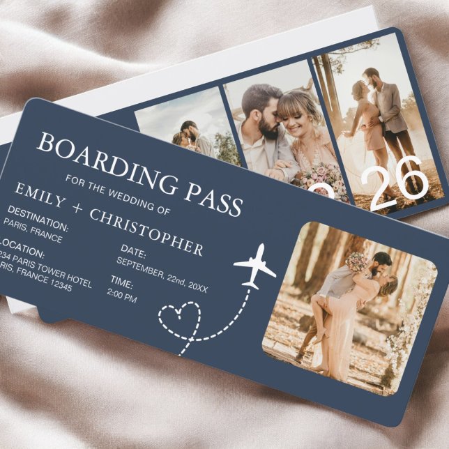 Destination Wedding Boarding Pass Plane Ticket (Creator Uploaded)