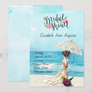 Destination Wedding Bridal Shower Invitation