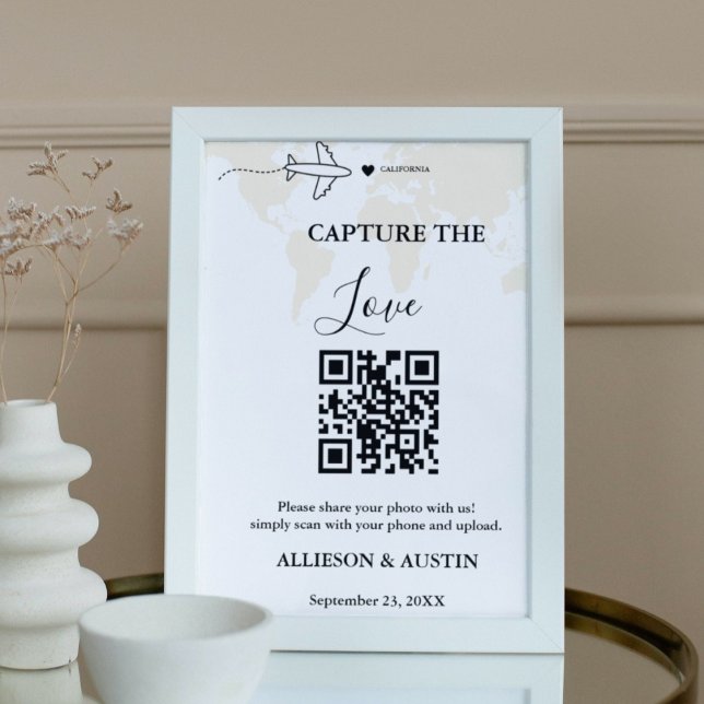 Destination wedding Capture love QR code wedding Poster (Creator Uploaded)