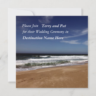 Destination Wedding Ceremony Invitation