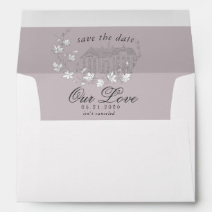Destination Wedding Elegant Save The Date Envelope