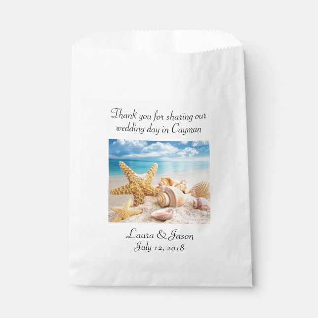 Destination wedding favour bags (Front)