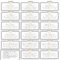 Destination Wedding Gold Guest Address Sticker