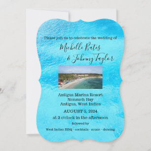 Destination wedding invitation - Antigua
