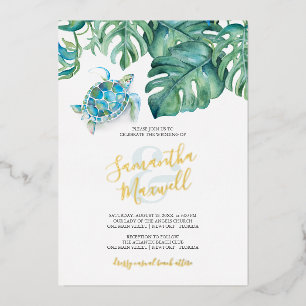 Destination Wedding Invitations   Sea Turtle