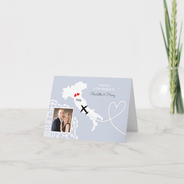 Destination Wedding Italy Europe Invitation (Front)