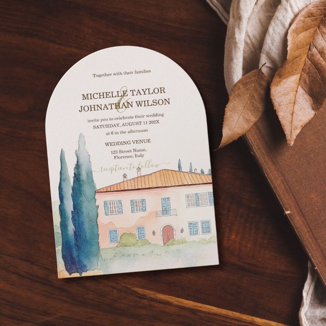 Destination Wedding Italy Tuscany Florence Invitation (Creator Uploaded)