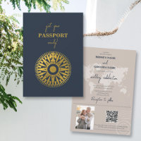 Destination Wedding Passport Compass Wedding 