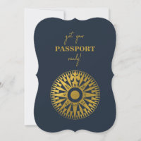 Destination Wedding Passport Compass Wedding 