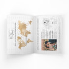 Destination Wedding Passport World Map Mexico Sage