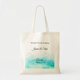 Destination Wedding Personalised Cancun Wedding  Tote Bag