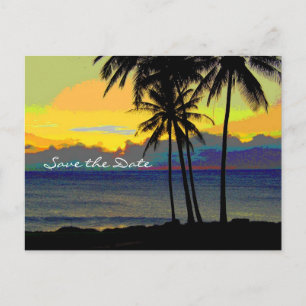 Destination Wedding Save the Date Announcement Postcard