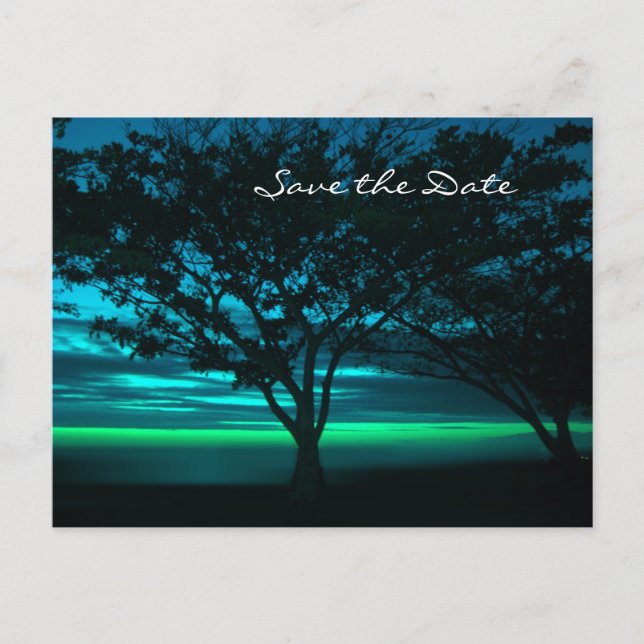 Destination Wedding Save the Date Announcement Postcard (Front)