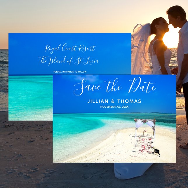 Destination Wedding Save The Date Beach Invitation (Creator Uploaded)