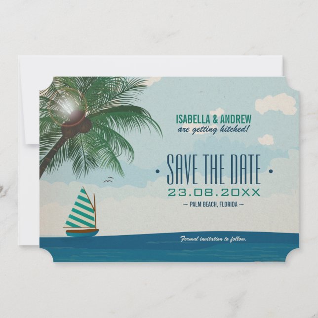 Destination Wedding Save the Date Invitation (Front)