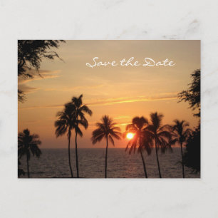 Destination Wedding Save the Date, Mauna Kea Announcement Postcard