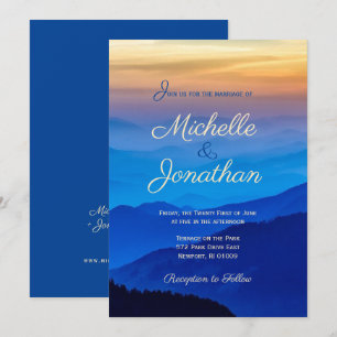 Destination Wedding Sunset Invitation