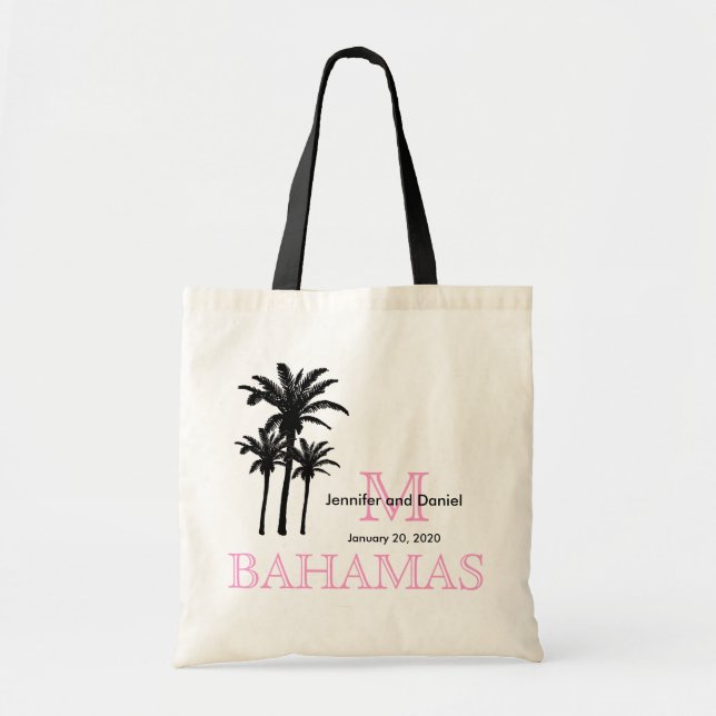 Destination Wedding Tote Bags Bahamas (Front)