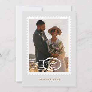 Destination Wedding Travel Theme Photo Thank You Invitation