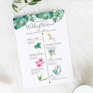 Destination Wedding Weekend Timeline