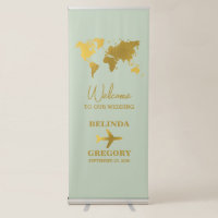 Destination Wedding World Passport Sage Green Gold