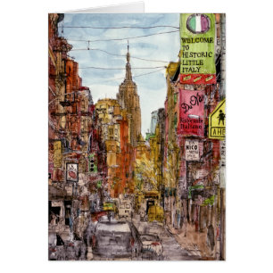 Destinations New York City View of Little Italy