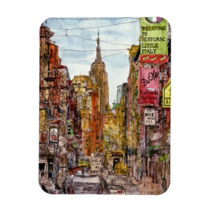 Destinations   New York City View of Little Italy Magnet