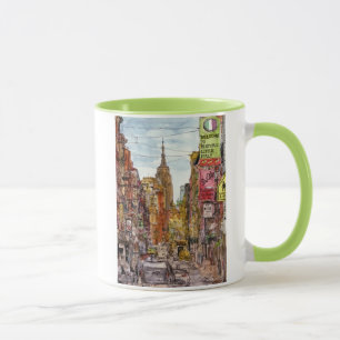 Destinations   New York City View of Little Italy Mug