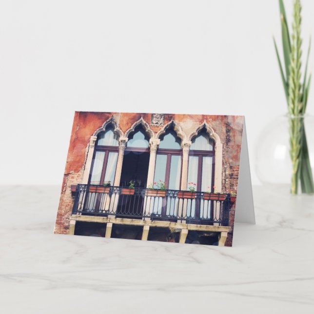 Destinations | Rustic Venice Building Card (Front)