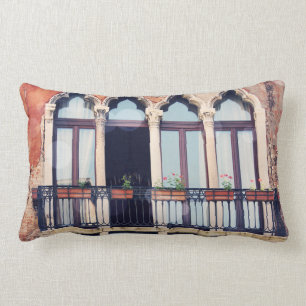 Destinations Rustic Venice Building Lumbar Cushion