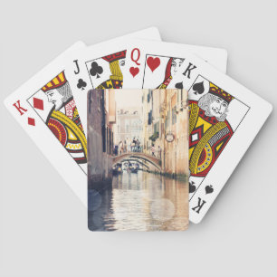 Destinations   Venice Gondolas Photograph Playing Cards