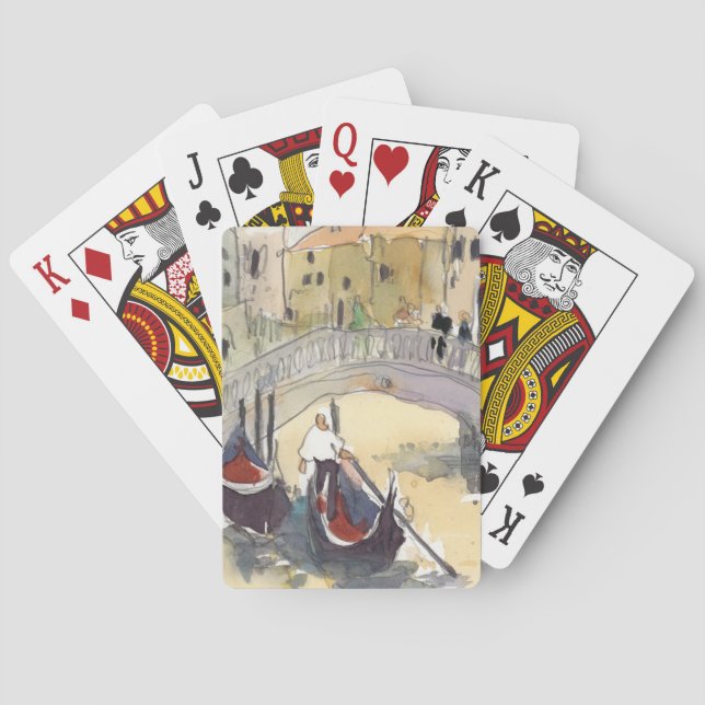 Destinations | Venice Plein Air Gondola Ride Playing Cards (Back)