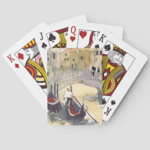 Destinations   Venice Plein Air Gondola Ride Playing Cards