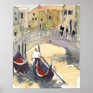 Destinations Venice Plein Air Gondola Ride Poster