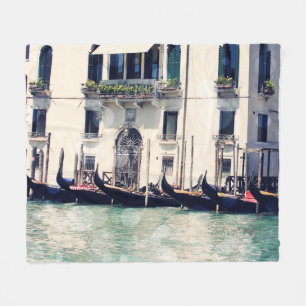 Destinations   Venice Waterfront Photograph Fleece Blanket