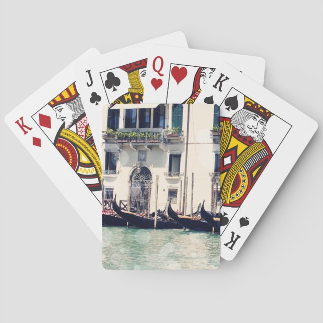 Destinations | Venice Waterfront Photograph Playing Cards (Back)