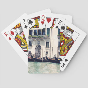 Destinations   Venice Waterfront Photograph Playing Cards