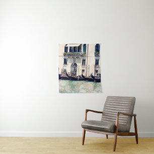 Destinations Venice Waterfront Photograph Tapestry