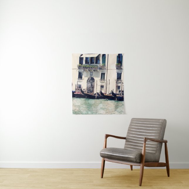Destinations | Venice Waterfront Photograph Tapestry (In Situ)