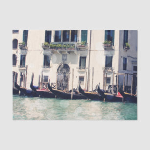Destinations   Venice Waterfront Photograph Tissue Paper