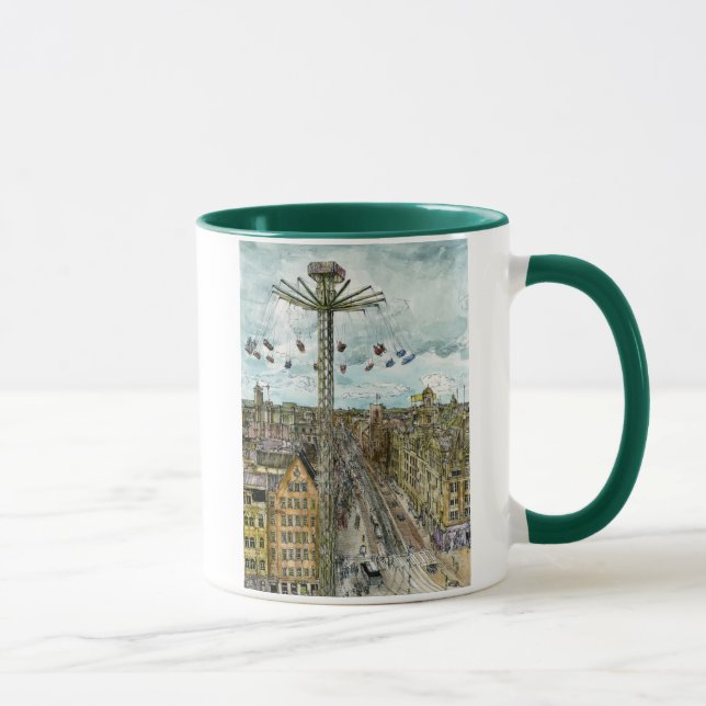 Destinations | Watercolor European Swing Ride Mug (Right)