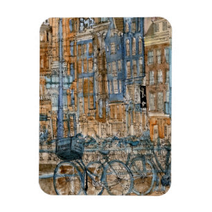 Destinations   Watercolor New York City View Magnet